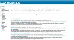 Desktop Screenshot of pcwissen.eu